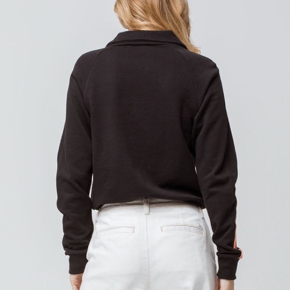 NWT Full Tilt Rainbow Stripe Half Zip Sweatshirt - Picture 5 of 7